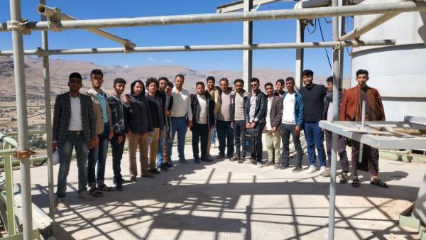 زيارة علمية لطلاب كلية الهندسة – قسم الهندسة المدني – بجامعة اليمن  إلى مصنع اسمنت عمران